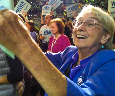 Warren supporter