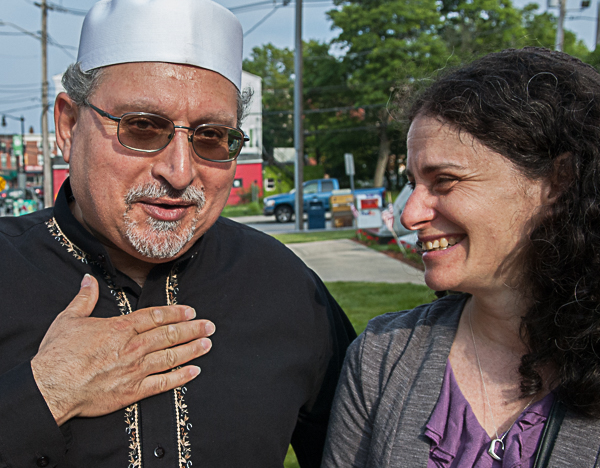 Fawaz Abusharkh, Islamic Society of the North Shore and Rabbi __